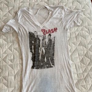 Thread bare Clash band Tee
